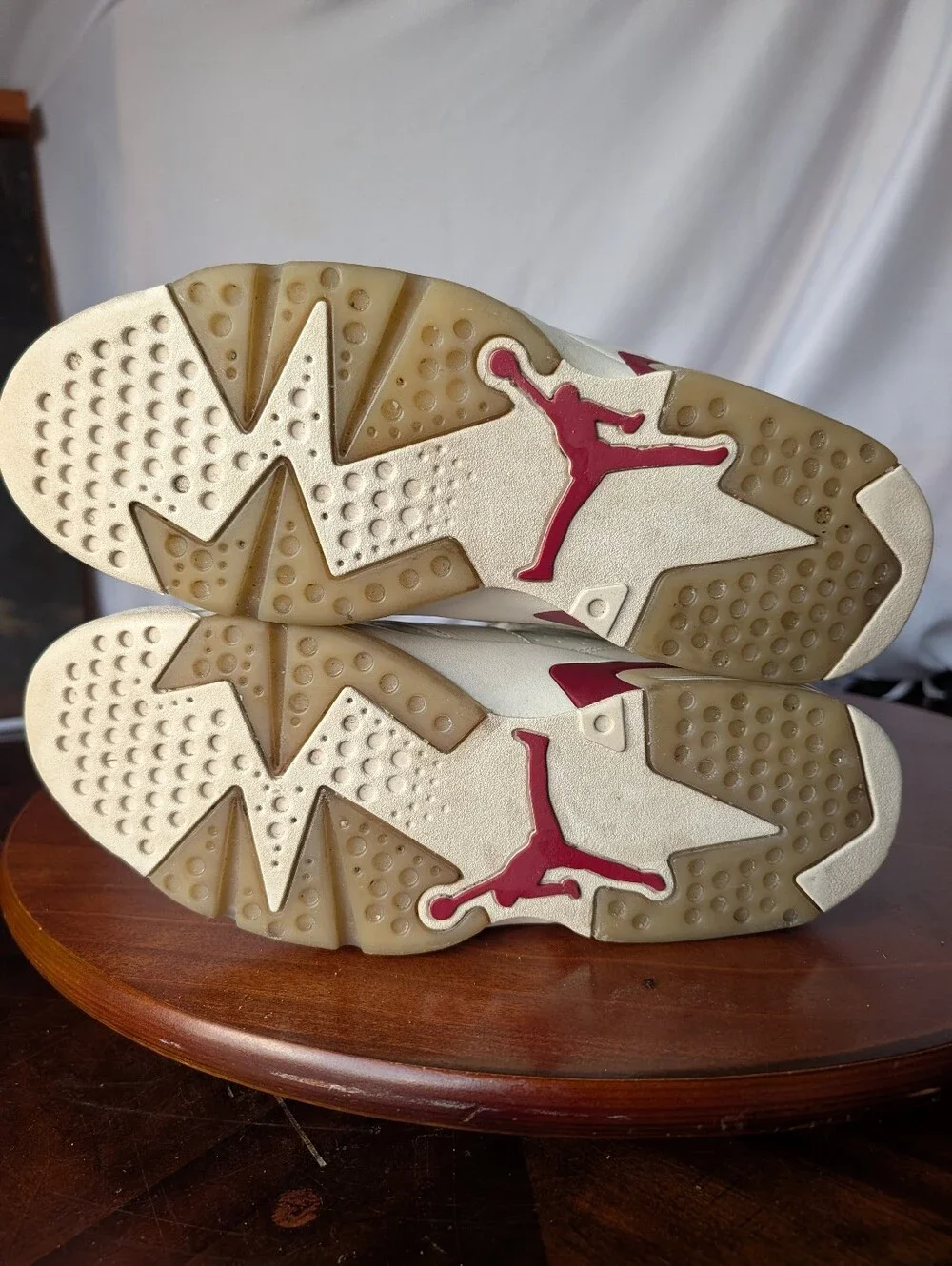Jordan Air Jordan 6 Retro Sneakers Maroon US Men Size 10 Active